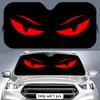 Menacing Eyes Sun Visor Aluminum Foil Windshield Sunshade with Reflective UV Protection Heat Insulation Foldable Design