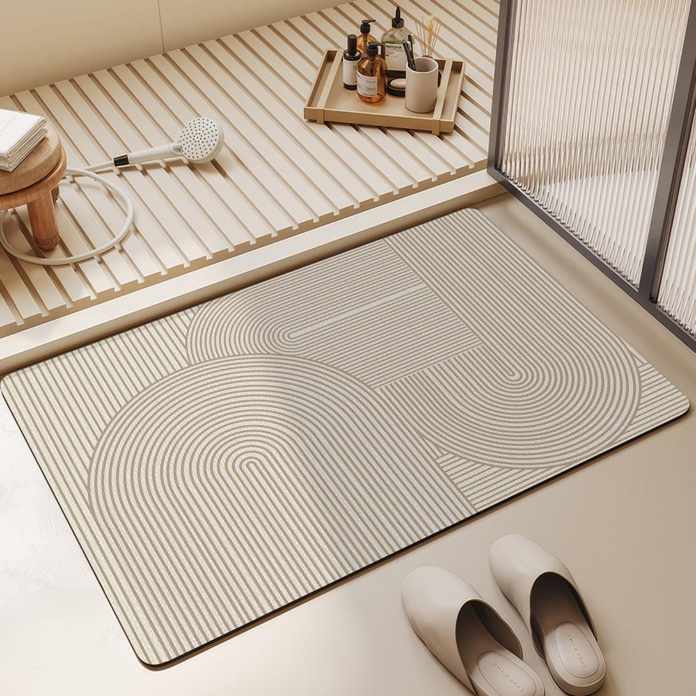 Diatom Mud Bathroom Mat: Absorbent, Anti-Slip, Wear-Resistant, Easy-Clean Floor Mat for Home Use