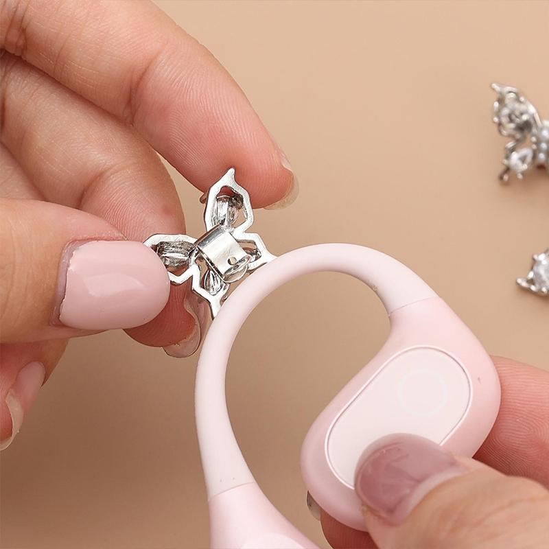 Earrings For Ear Clip Earphone Butterfly Beaded Shining Decorations Beautiful Earphone Accessories