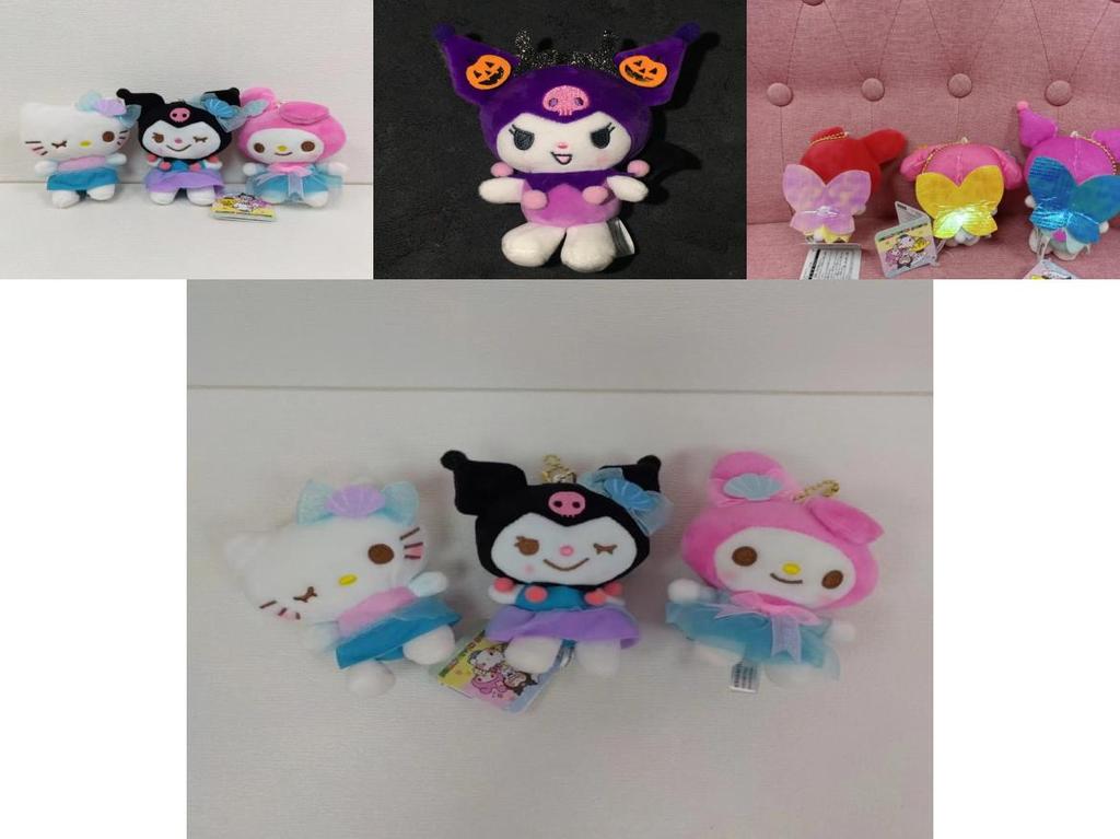 Peluche Sanrio My Melody e Kuromi con Imbottitura in Cotone PP per Collezionisti e Bambini