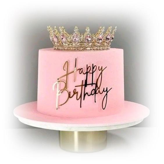 Cake Decoration Crown Gold Silver Topper 12