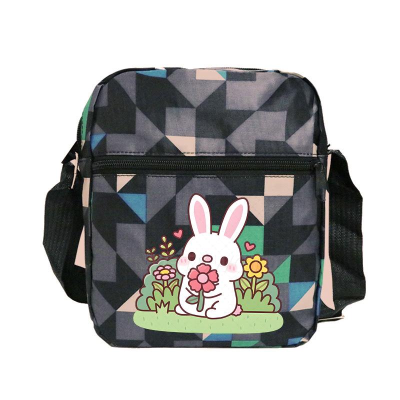 New student fashion shoulder bag personalized printing children's portable multifunctional messenger bag