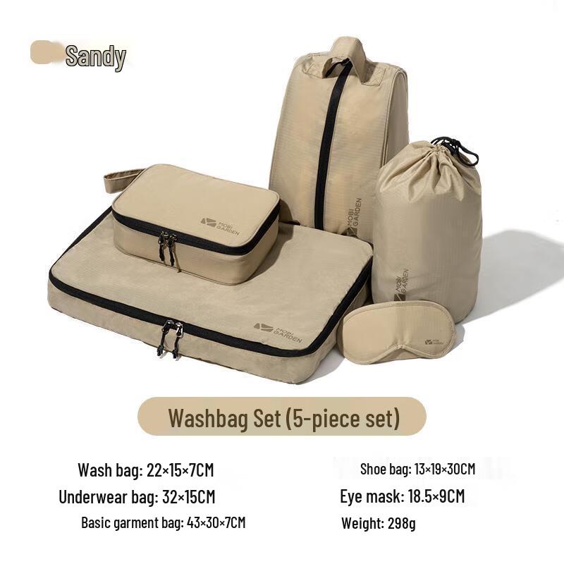 

Mobi Garden NX21664008 Travel Toiletry Bag 5-Piece Set