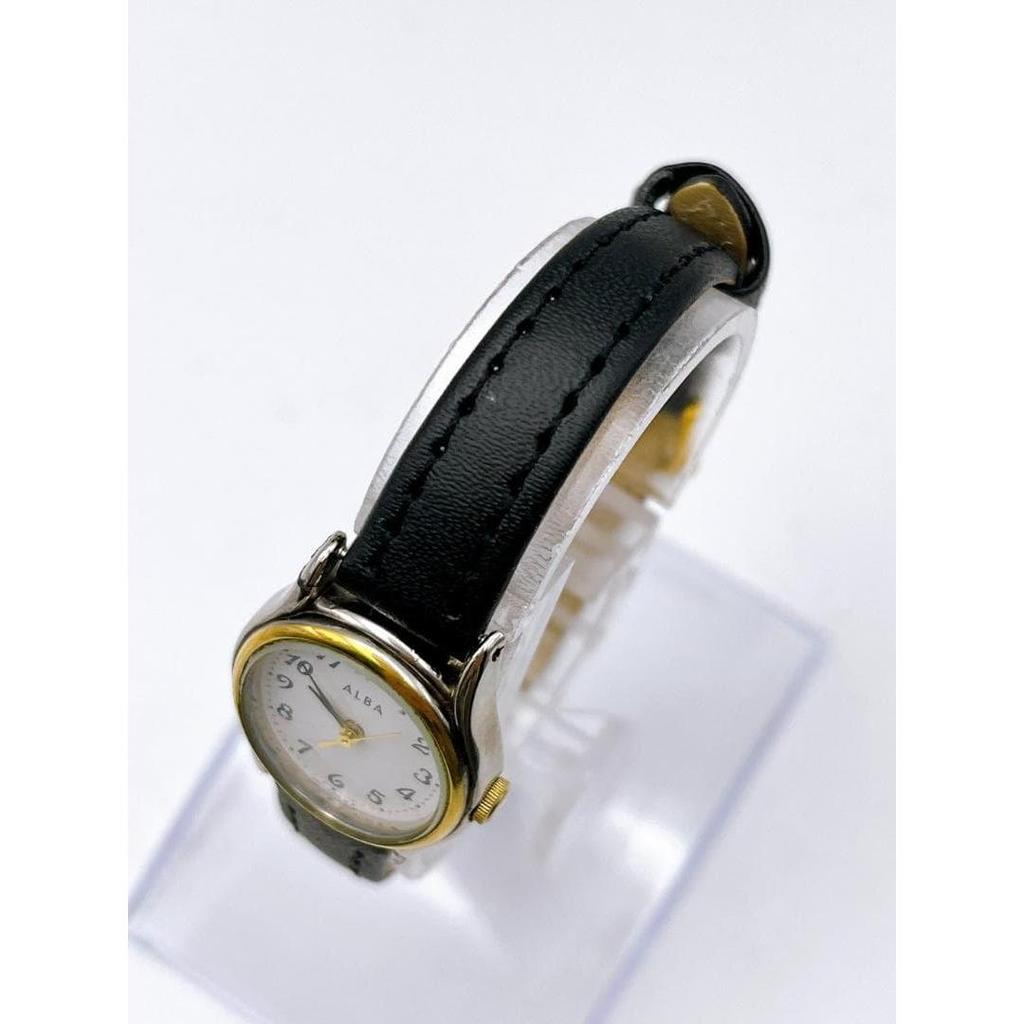 Used SEIKO Seiko Watch Working Condition 1N01-5F90 ALBA White