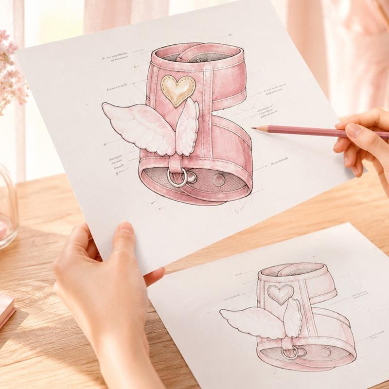 Angel Wings Vest Type Pet Harness Anti Escape Walking Leash For Kitten Small Dogs Adjustable Outdoor Travel Chest Strap Supplies