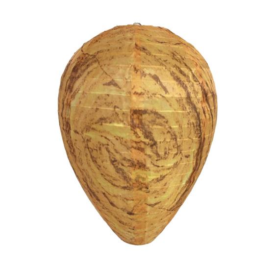 

Fake Hornet Nest Decoy Hanging Wasp Nest Repellent with Sturdy Loop Outdoor Waterproof Bee Deterrent for Porch Patio Garden Decor And Insect Control жёлтый