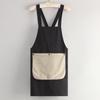 Unisex Waterproof Oil-Proof Cross-Back Towel Apron, Detachable and Easy-Clean, Perfect for Kitchen and Catering.