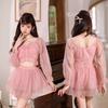 2024 Women's Long Sleeve Split Swimsuit: Advanced Fresh Style Two-Piece Summer Set