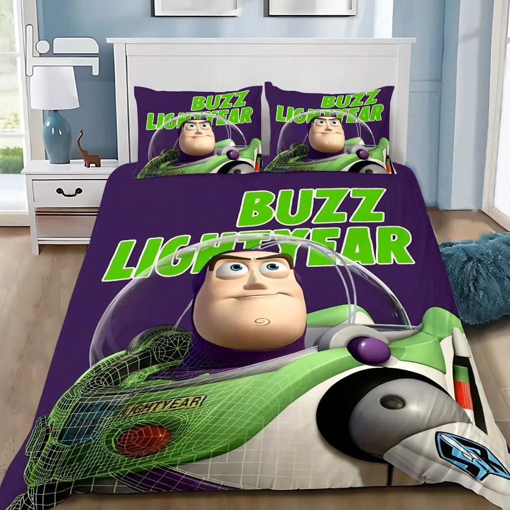 3D-Druck Toy Storys Buzz Lightyear Bettwäsche-Set für Mädchen und Erwachsene Einzelbett Twin Queen-Size Bettbezug Kissenbezug Bettwäsche