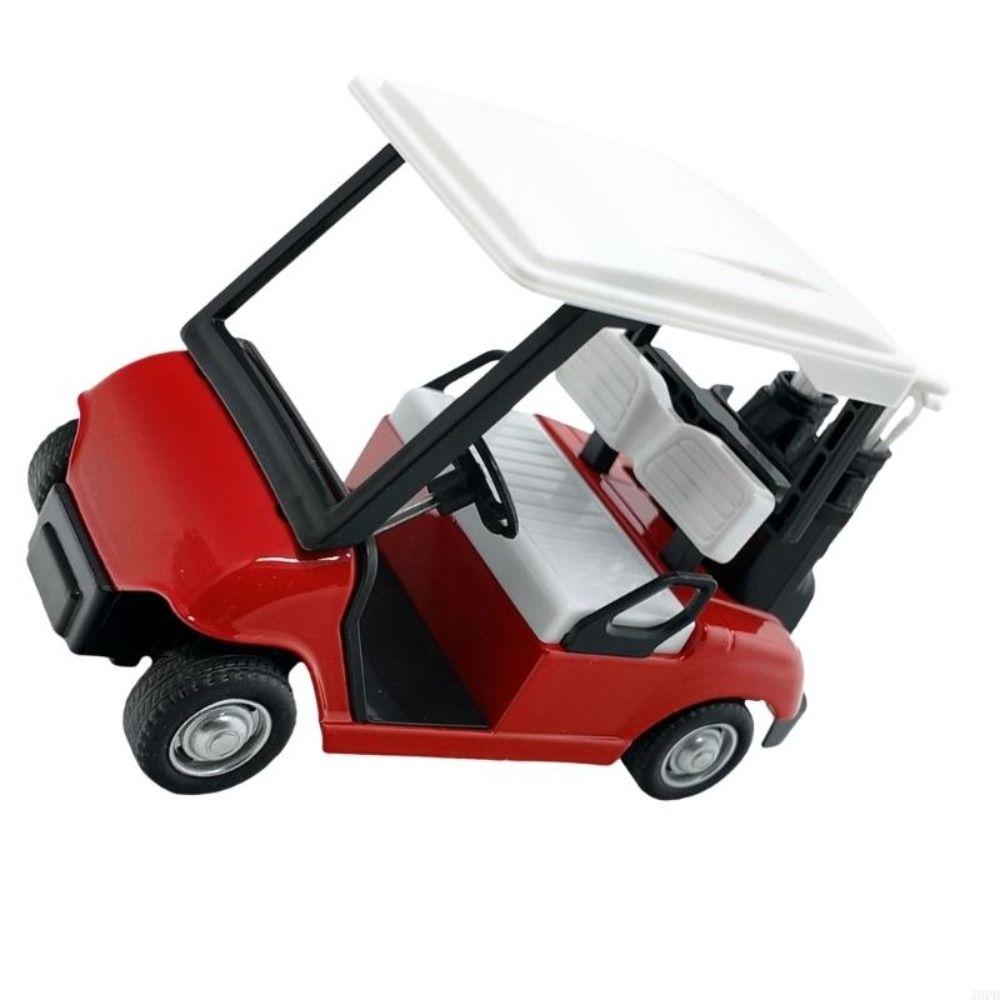 Alloy Golf Cart Replicas Pull-back Mechanism Kids Car Toys Premium Miniature Golf Cart  Gifts