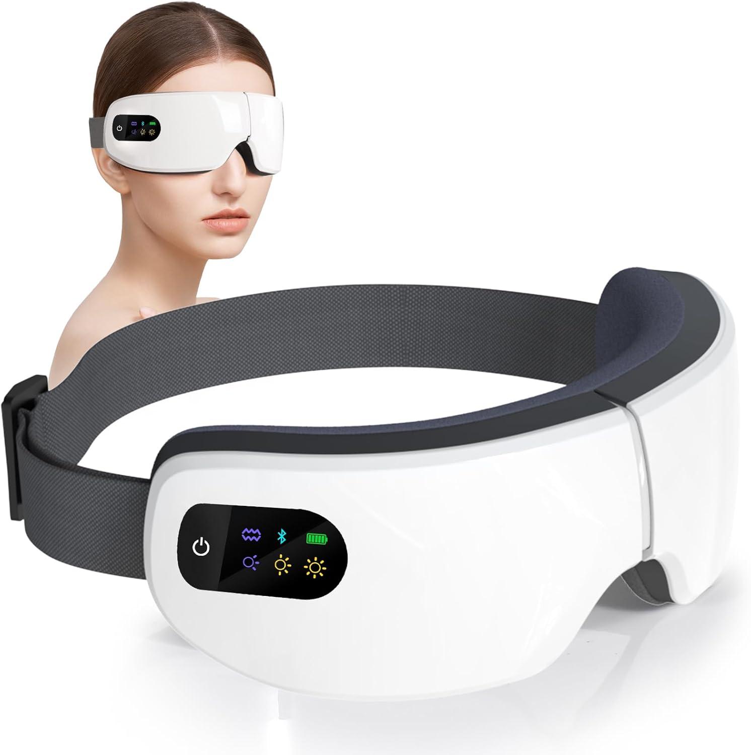 

Compress Eye Massager Mask Relaxing Sleep Gift For Friends Parents Birthday Present Facial Care белый