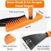 Snow Brush & Ice Scraper, 27 Inch, Ice Scrapers for Car Windshield, Detachable Snow Removal Tool with Ergonomic Foam Grip for Cars, Trucks, Suvs