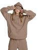 Felpa a tinta unita oversize Autunno Inverno Streetwear Uomo Donna Pullover
