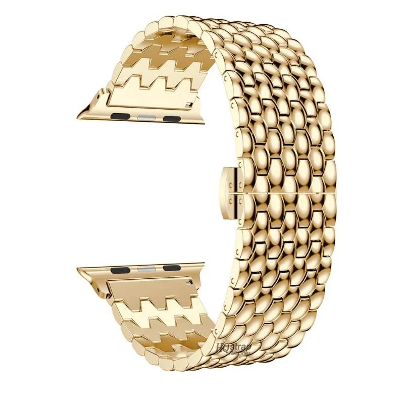 Dragon pattern metal for Apple Watch Band 44mm 45mm 41mm 40mm 38/42mm 49mm strap for iwatch series 7 8 5 4 6 SE Bracelet