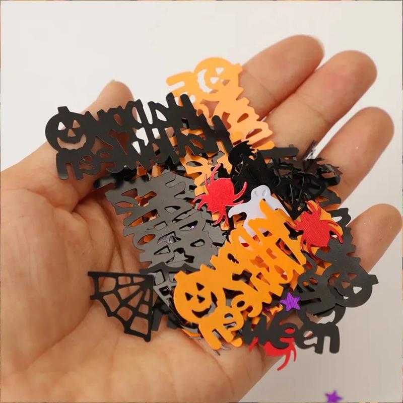 Spooky Day Decorations Table Decorations Paper Confetti Glitter Decorations Decorations Halloween Confetti Ghosts Pumpkin Spider