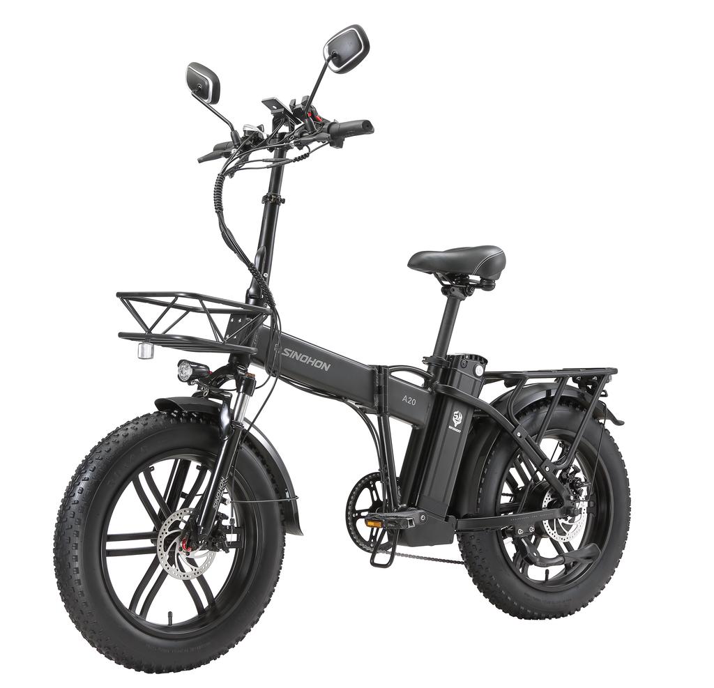 SINOHON A20 Městské Dojíždění Dospělé Elektrické Kolo 500W Motor 48V18Ah Baterie Více Terénní E-Bike 20 Palcová Silniční Kola S Tažnou Sedačkou Elektrické Kolo
