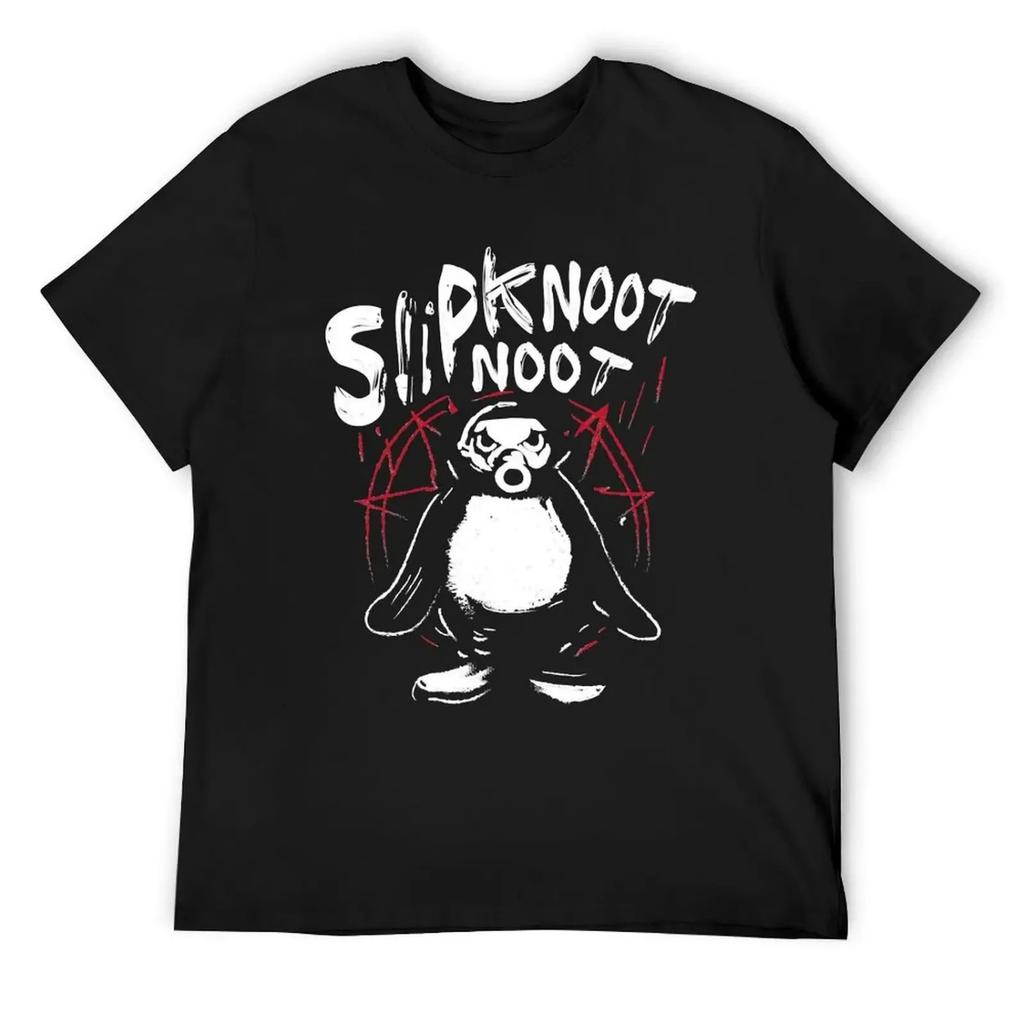 Slipknoot Noot Penguin Death Metal Goth Hard Rock T-Shirt Vintage T Shirts Oversized Graphic T Shirts Mens Shirts Graphic Tee