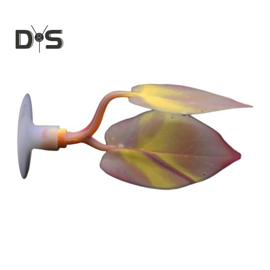 

Лист для акваріума з присоскою Екологічно чистий Яскравий колір Проста установка Листя для маленького акваріума Місце для відпочинку Рибки Акваріумні аксесуари помаранчевий