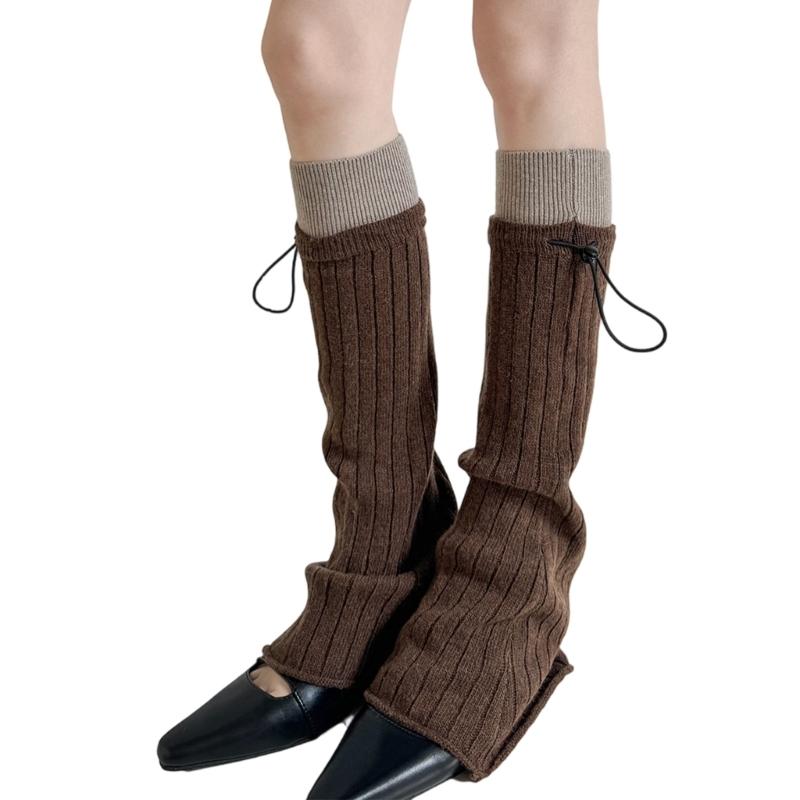 Travel Acrylic Leg Warmers Practical Construction Lightweight Cold Climate Essential Comfortable Stretchy Winter Socks