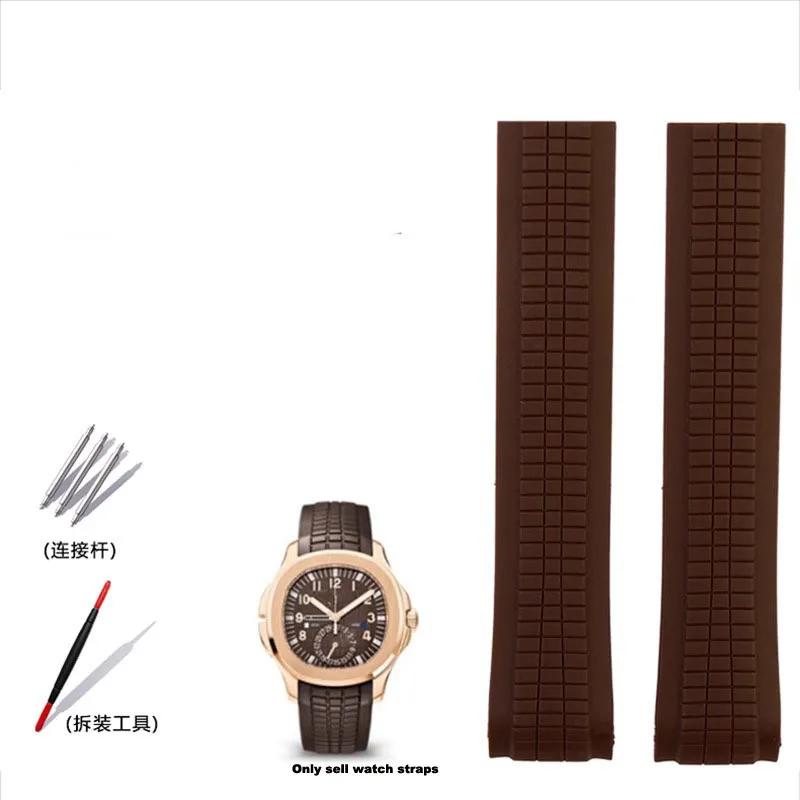 Weiches und elastisches Silikon-Gummi-Uhrenarmband für Patek Philippe 5167R Grenade Aquanaut Serie 21MM Uhrenarmband