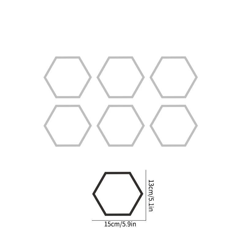 6PCS Honeycomb Car Stickers DIY Sport Auto Side Door Personalized Decoration Automobile Body Vinyl Decals Open Style Styling