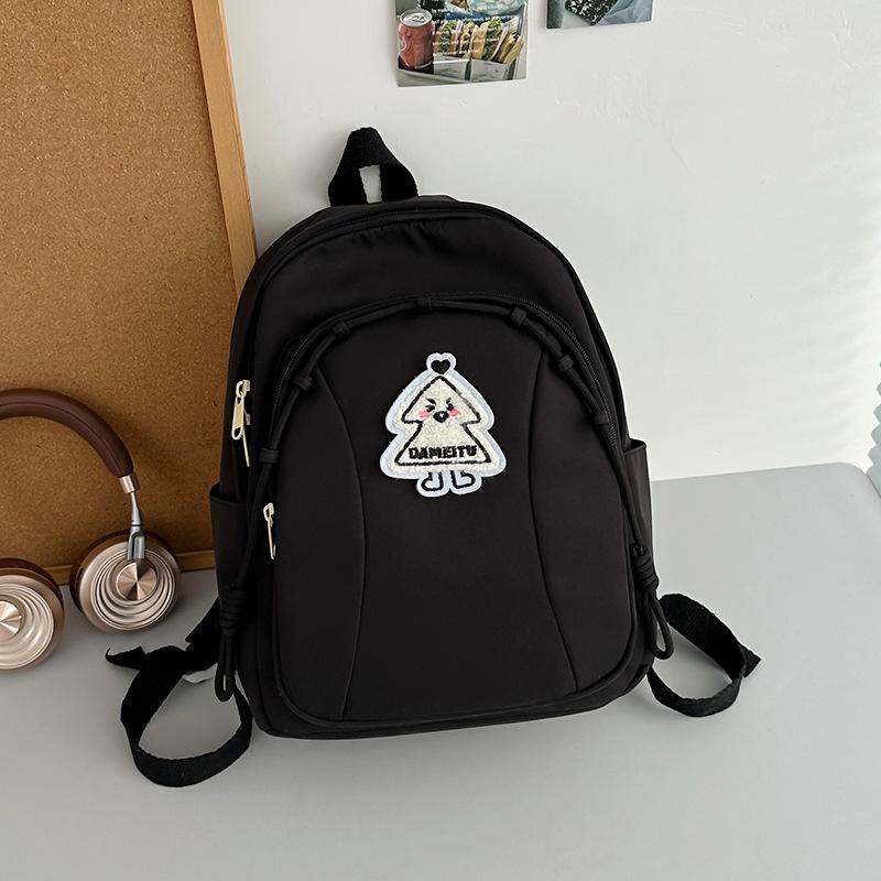 

Студенческий рюкзак новая мода простой универсальный рюкзак модный с высокой ценностью женский легкий рюкзак большой вместимости Small single bag чёрный