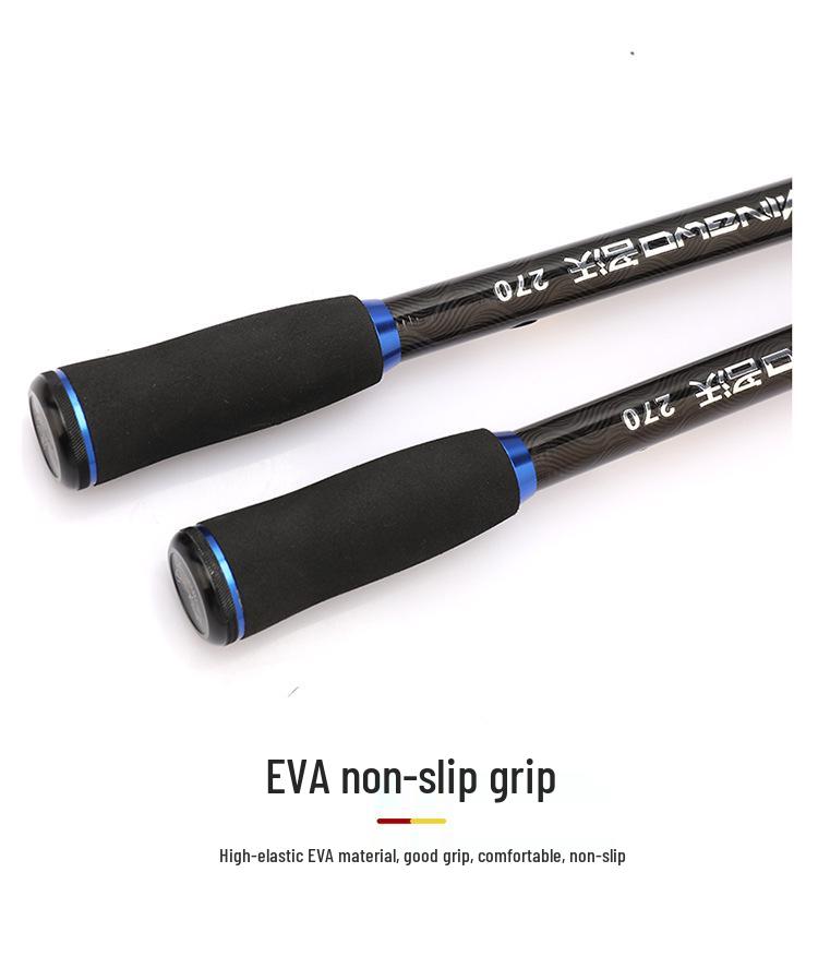 Ultra-light Telescopic Rod with Large Guide Ring & Sliding Float for Long Cast Lures