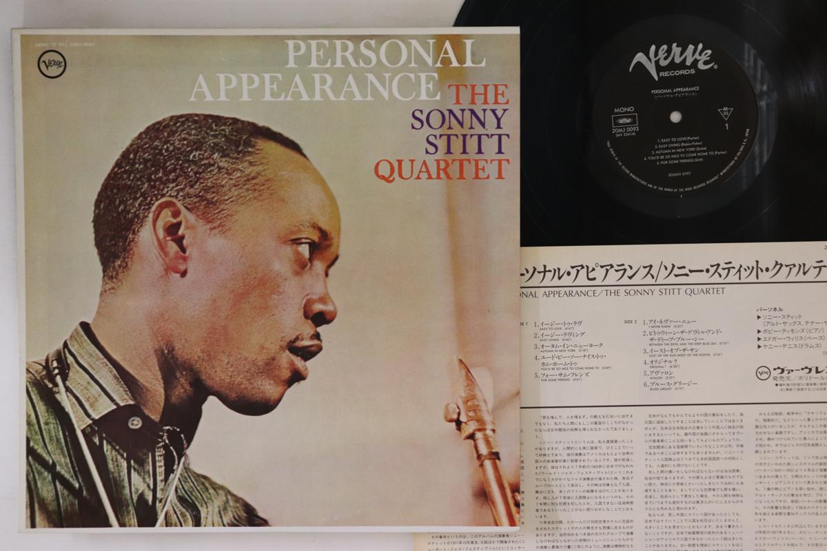

LP Record SONNY STITT - Personal Appearance 20MJ0093 VERVE 1986 Japan Jazz Used