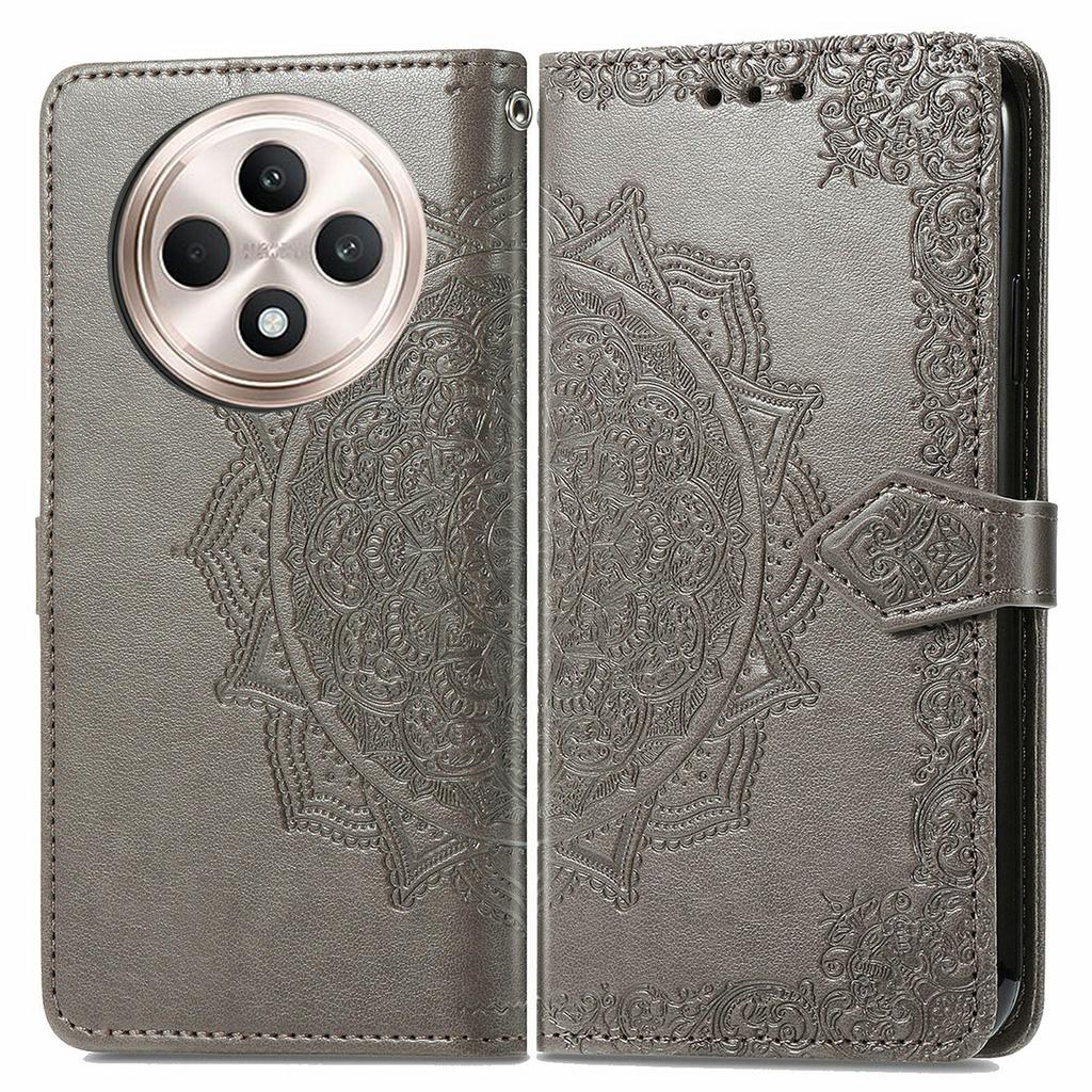 For Oppo Reno12 F 5G Wallet Case Mandala Flower Leather Phone Cover Stand View