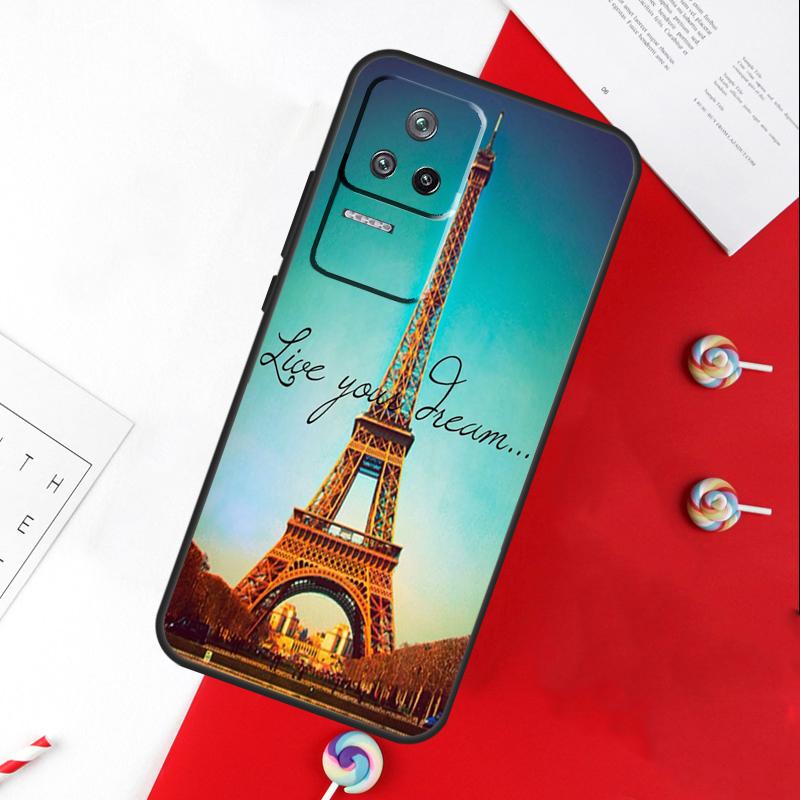 Love Paris Eiffel Tower France Cover For Xiaomi 15 Ultra 13 14 11T 12T 13T 14T Pro POCO X7 Pro X3 X5 X6 M6 F5 F6 Pro Case