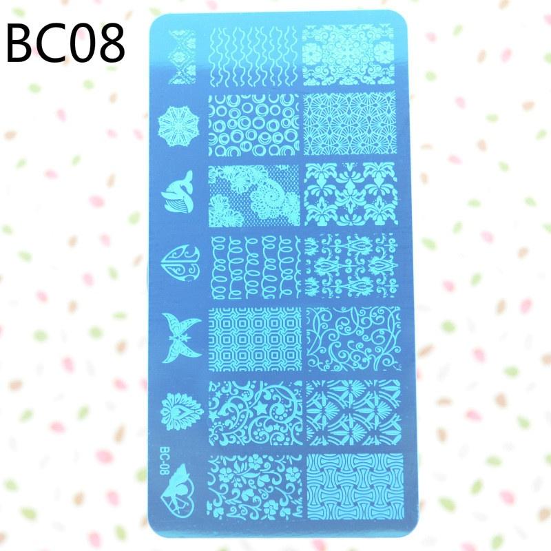 Nail Fashion 12x6cm New 10 Designs Flower/Christmas DIY Polish Stamping Nail Stamp Templates Nail Ar