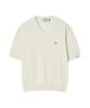 BEYOND CLOSET [Collection Line] Soft Breeze V-Neck Short Sleeve Knit Ivory