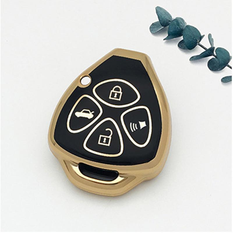 TPU Car Key Case Cover For Toyota Auris HiLux Corolla Fortuner Prado Verso Camry Reiz Yaris Vitz Vios Rav4 Ractis 2/3/4 Button