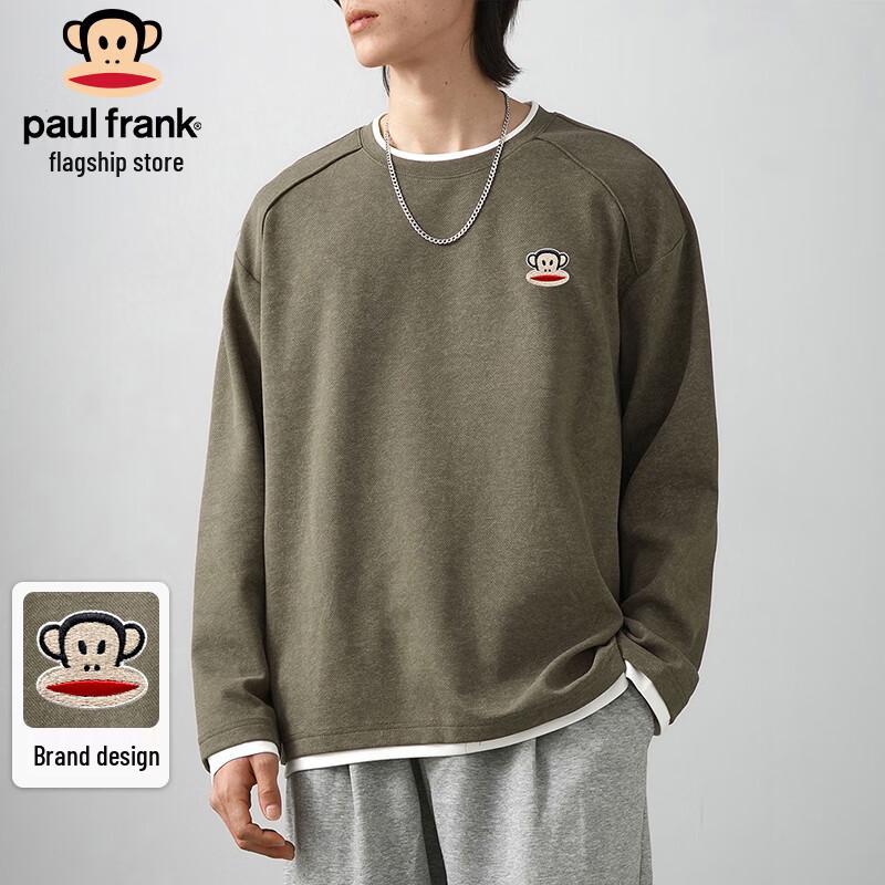 Paul Frank Men s Faux Two-Piece Long Sleeve Sweatshirt L 3240₽