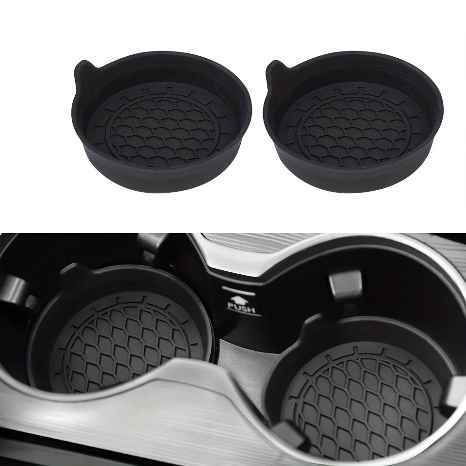 2/4pcs Car coasters  Car waterproof coasters  Universal round center console water cup holder pad