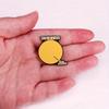"Your Life This Moment" Balloon Brooch Health Badge Clothing Decoration Collar Pin