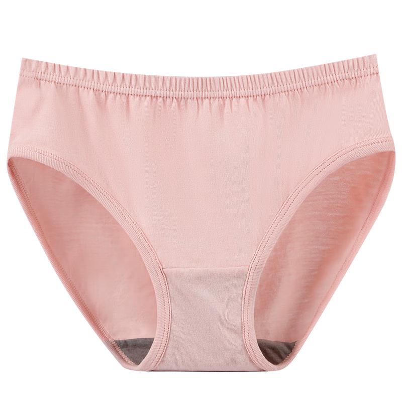 

Women s Thin Mid-Waist Pure Cotton Antibacterial Briefs (4-Pack) 3XL