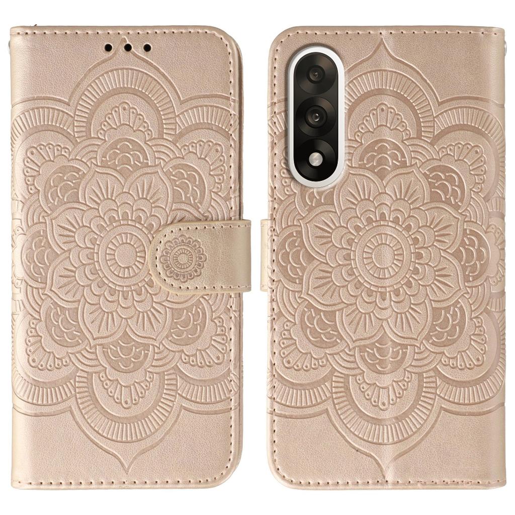 For OnePlus Ace 5 Ultra 5G/Nord 5 5G Case PU Leather Mandala Imprinted Design Wallet Phone Cover