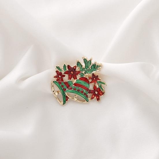 Vánoční brož drahokamy slavnostní vánoční stromeček zvonek věnec tvar sněhuláka Oblečení šperky Nový rok dárek svetr kabát čepice dekorace špendlík na oblečení