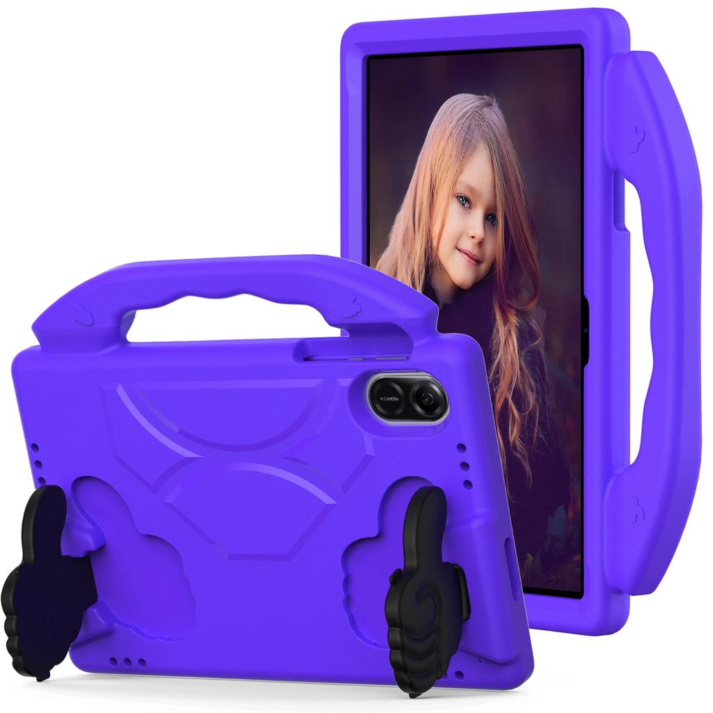EVA Kids Portable Thumb Stand Tablet Case for Honor Pad X8A Case 11Inch Soft Solid Color Skin Feel Shockproof Full Protect Cover