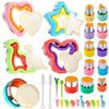 Cartoon Stainless Steel Sandwich Mold 30-Piece Set Bread Press Cutter Biscuit Baking Tools Kit