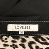 LOVELESS Leopard Pattern Long Sleeve Long Shirt Dress 36 Black Women Used