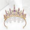 Girls' High-Grade Crystal Princess Crown Headband for Birthdays and Fashion Shows