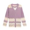 Mom's Spring Knit Cardigan & Summer T-Shirt 2-Piece Set: Stylish Short-Sleeved Top for Middle-Aged & Elderly Women