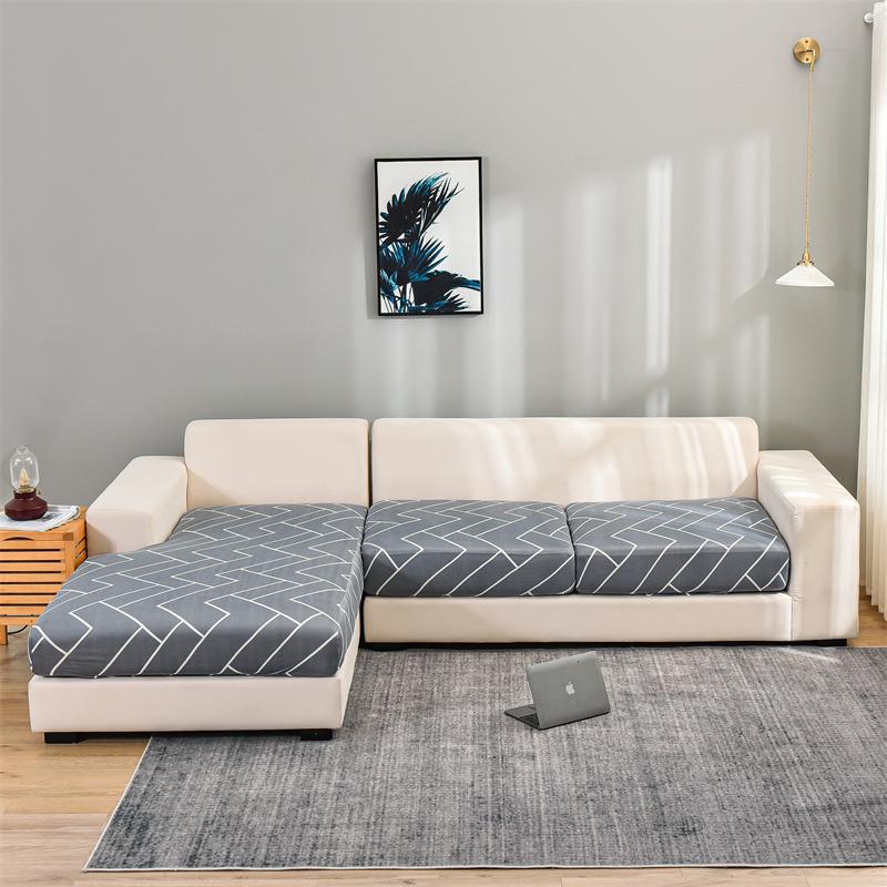 Stretch Floral Sofa Seat Cushion Cover Elastic Sofa Covers For Living Room Armchair Couch Cover L-Shape Sofa Cover Removable