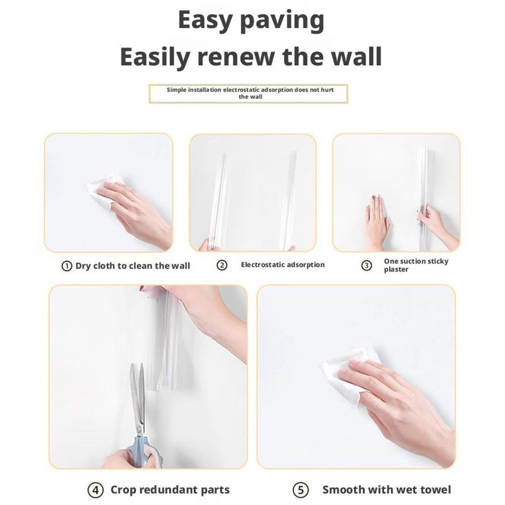 Oil-Proof Transparent Sticker, Self Adhesive Clear Wall Protector Sheet Wallpaper, Waterproof Clear Contact Paper Roll Kitchen