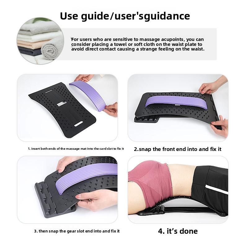 Waist Massager Acupuncture Magnet Model Lumbar Retractor Four-gear Adjustment Waist Extension Back Stretcher