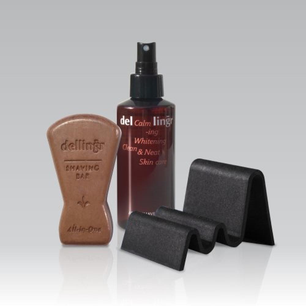 DellIngr Комплект для начинающих бритья «Все в одном» Bifida Cica от акне Acne+exclusive stand+aftershave