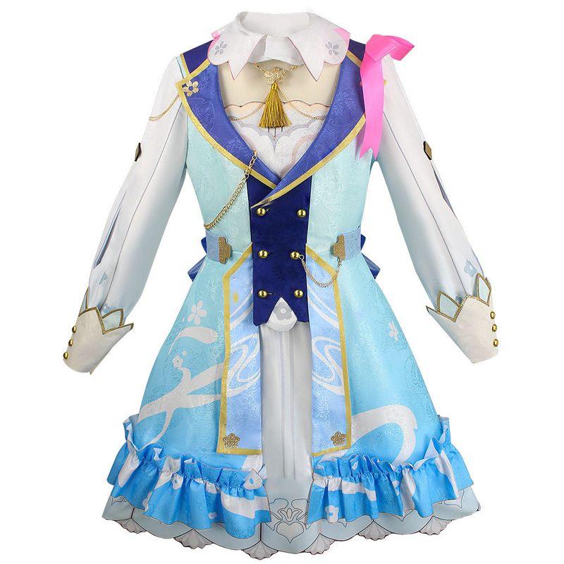 Flower Time Letter Cosplay Ayaka Kamisato Ayaka New Dress Skin Flower Time Letter Cosplay Costume