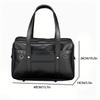 Student JK Handbag Waterproof PU Leather Single Shoulder Uniform Bag for Men And Women Official Document Commuter Bag